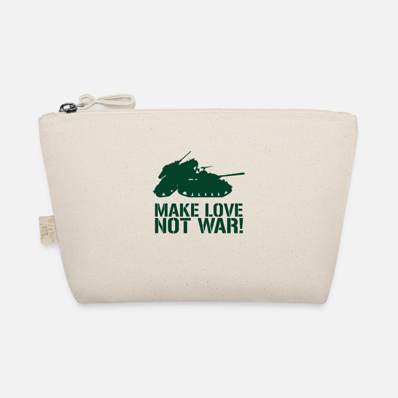 MAKE LOVE NOT WAR TANK Bio-Täschchen