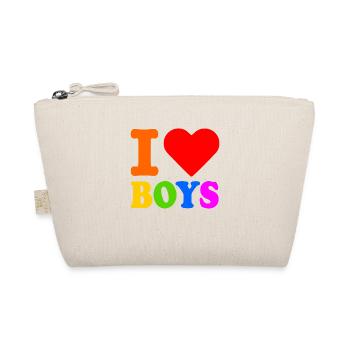I love boys - Trousse biologique - nature - Devant
