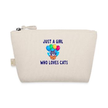 Just a girl who loves mon amour de chat - Trousse biologique - nature - Devant