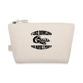 Bowling Kegel Bowler Bowling Gift Bowling Ball - Organic Pouch - nature - Front