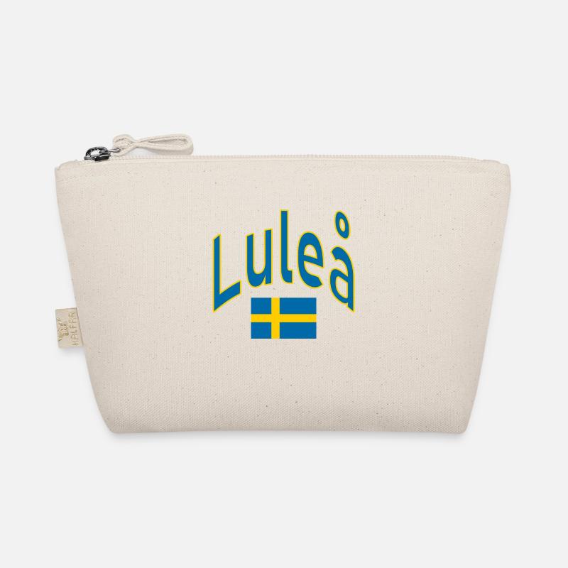 Luleå sweden flag Organic Pouch