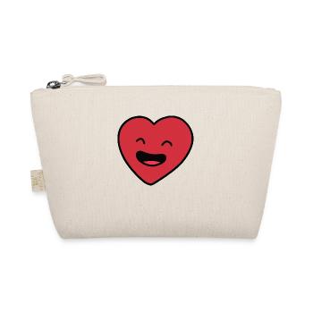 Idée cadeau Heart Face - Trousse biologique - nature - Devant