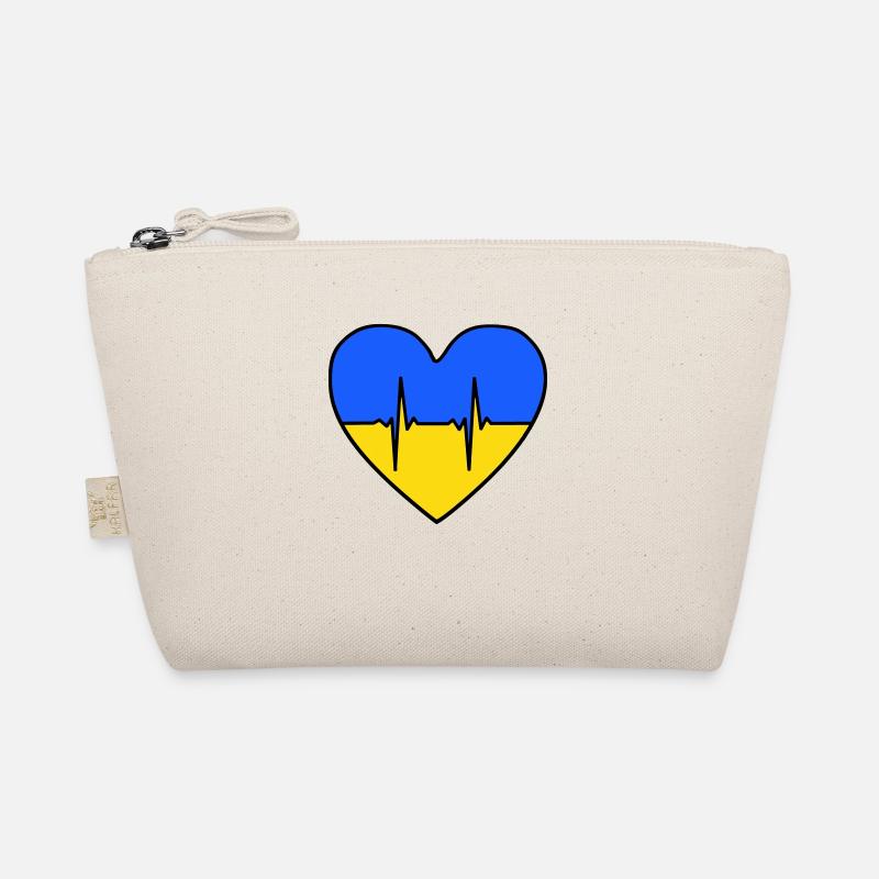 Ukraine Herz Bio-Täschchen