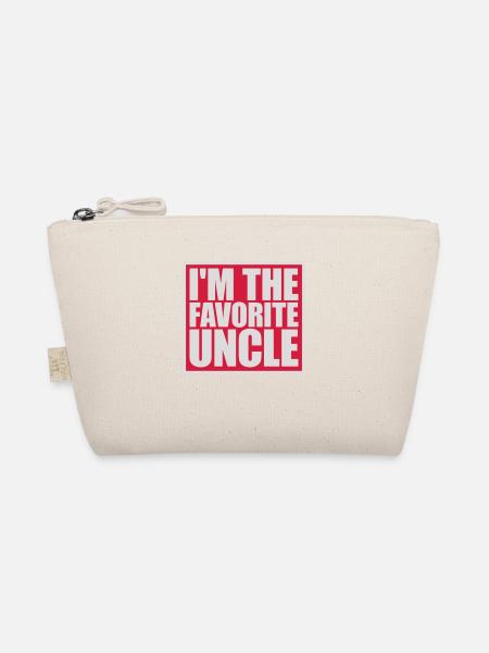 im the favorite uncle - Bio-Täschchen - Natur - Vorne