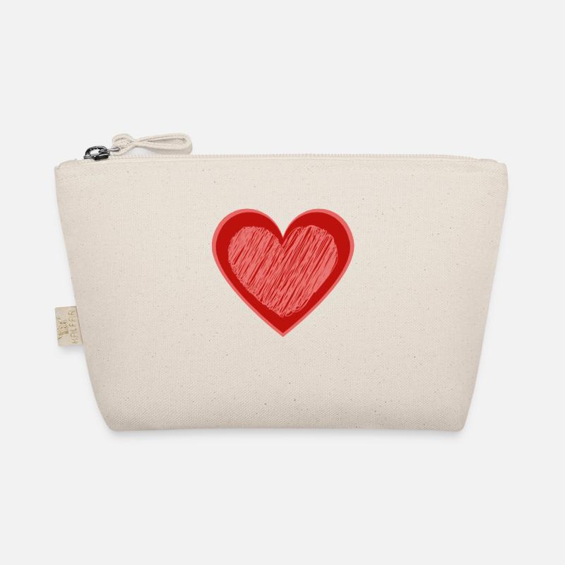 Heart drawn Organic Pouch