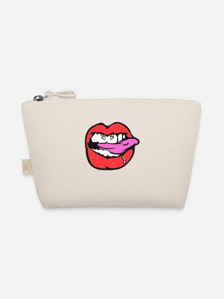 nipple piercing - Organic Pouch - nature - Front