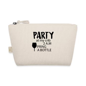 Pregnancy Baby shower Babyshower Boy Girl - Organic Pouch - nature - Front