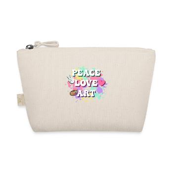 Peace Love Art Education Art Teacher - Organic Pouch - nature - Front