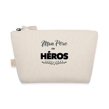 mon père ce heros cadeau - Trousse biologique - nature - Devant