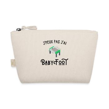 je peux pas j'ai baby foot - Trousse biologique - nature - Devant