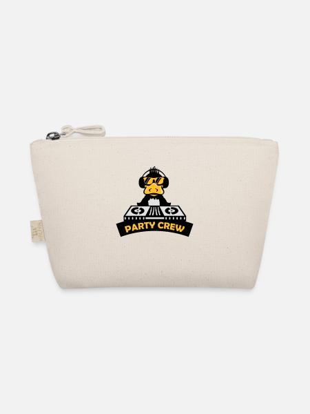 duck party crew - Bio-Täschchen - Natur - Vorne