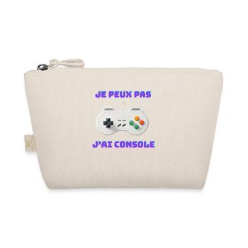 Gaming - Je peux pas j'ai console Geek - Trousse biologique - nature - Devant