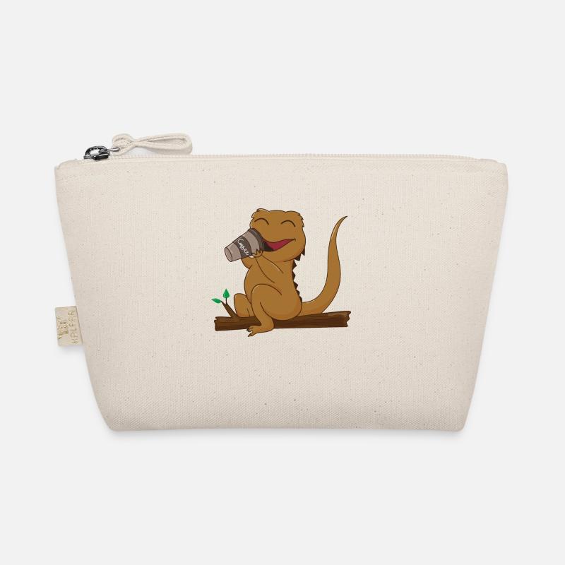 Cute Lizard Coffee Lazy Office Monday Crested Organic Pouch