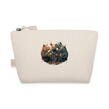 Rhinoceros gang drinks beer - Organic Pouch - nature - Front