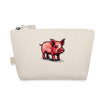 Petit porcelet comme cochon domestique dans les graphismes rétro - Trousse biologique - nature - Devant