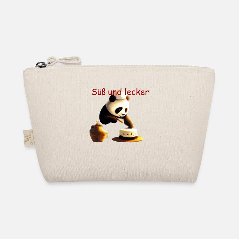 Süß und lecker Panda Bäcker. Geschenk Bio-Täschchen