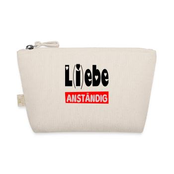 lebe anständig II - Bio-Täschchen - Natur - Vorne