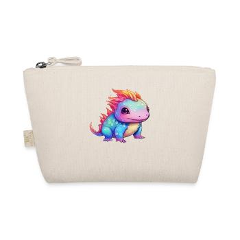 Regenbogen-Zauber - Der niedliche Axolotl - Bio-Täschchen - Natur - Vorne