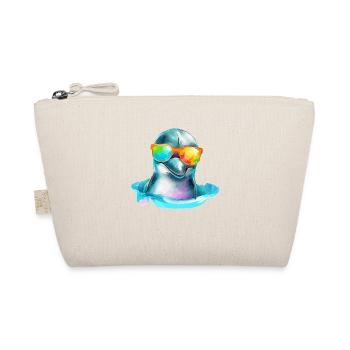 Dol der Delphin - Bio-Täschchen - Natur - Vorne