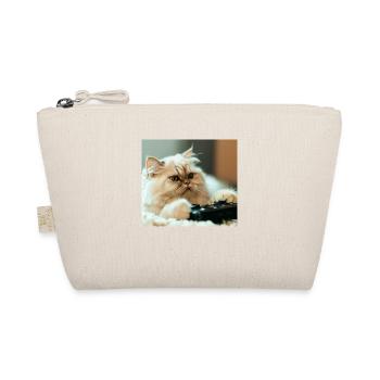 Persian cat Negan playing video games - Organic Pouch - nature - Front