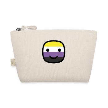 Always Smile Proudly! - Nonbinary Edition - Organic Pouch - nature - Front