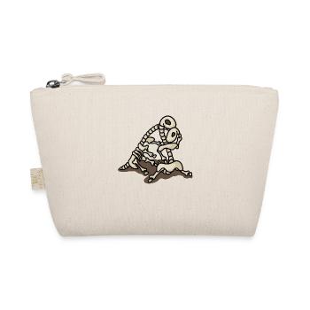 hugadino fossils, dino, cute dinosaur - Organic Pouch - nature - Front