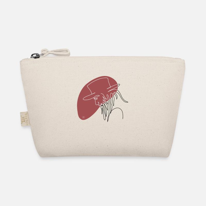 « Man with Hat », Boho Line Art Design, « Faces » Trousse biologique