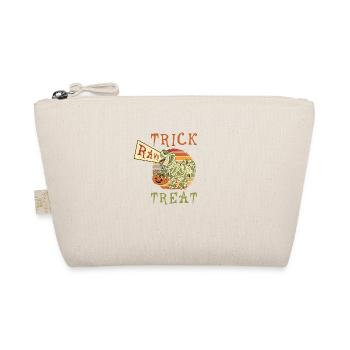 Halloween Trick Or Treat Dino Dinosaur Mummy - Organic Pouch - nature - Front