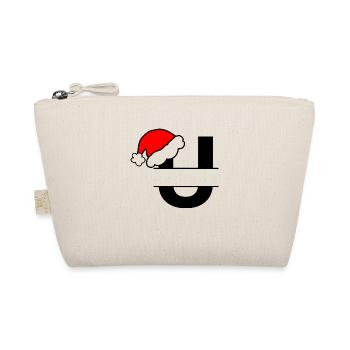 Christmas Alphabet Letter U to Personalise - Organic Pouch - nature - Front