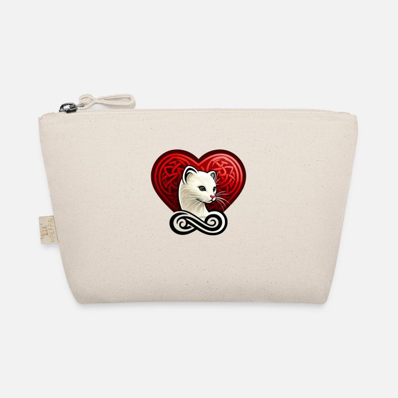 Charming ermine heart from Brittany Organic Pouch
