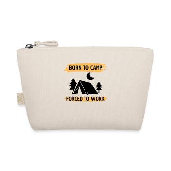 Camping Gift Caravan Camp Tents Motorhome - Organic Pouch - nature - Front