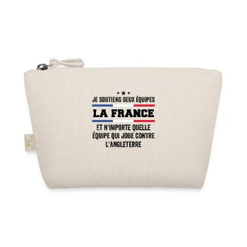 Je Soutiens Deux Équipes la France ... - Trousse biologique - nature - Devant
