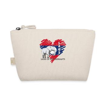 Laos Lao Laotian Flag Elephant Lao I Gift - Organic Pouch - nature - Front