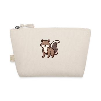 Mouffette mignonne brune - Trousse biologique - nature - Devant