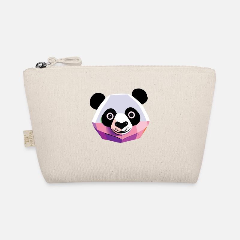 Panda Low Poly Organic Pouch