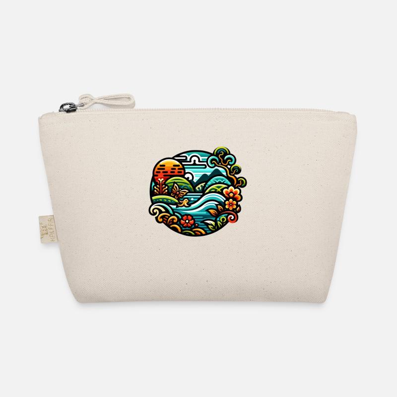 Farbenfroher Fluss Bio-Täschchen