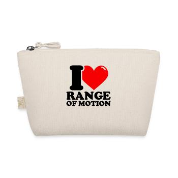 I Love Freedom of Movement – Fitness Weightlifting - Organic Pouch - nature - Front
