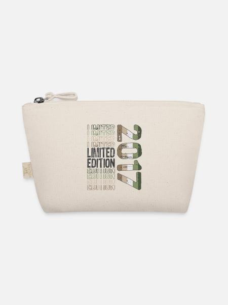 Limited Edition seit 2017 Geburtstag Vintage 2017 - Bio-Täschchen - Natur - Vorne