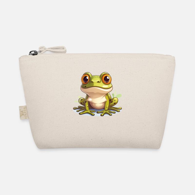 Grenouille Logo mignon Trousse biologique