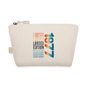 Limited Edition Since 1977 Birthday Vintage 1977 - Organic Pouch - nature - Front