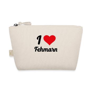 I Love Fehmarn - Bio-Täschchen - Natur - Vorne