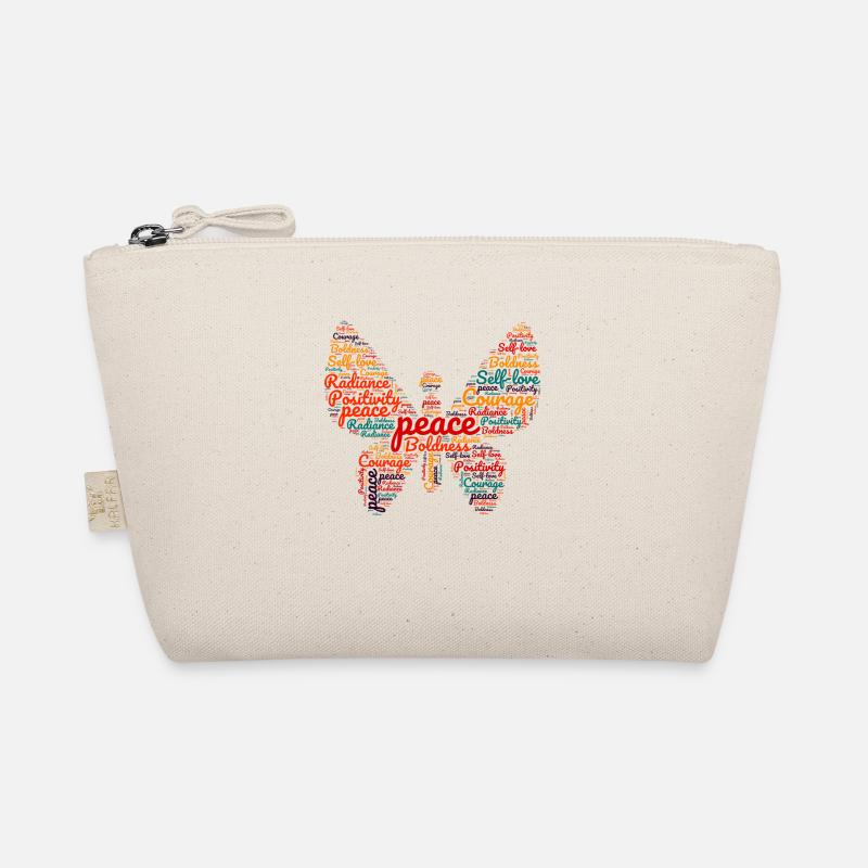 Peace in Butterfly form Organic Pouch