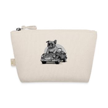 Dog Bulldog Animals Puppy Cute Dog Watercolor Art - Organic Pouch - nature - Front