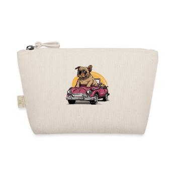 Dog Bulldog Animals Puppy Cute Dog Watercolor Art - Organic Pouch - nature - Front