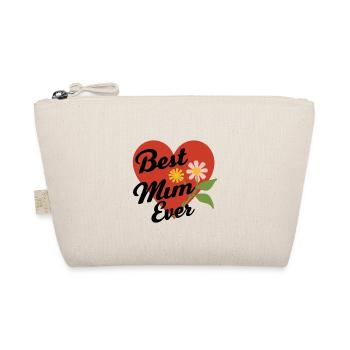 Beste Mama für immer - zum Muttertag Geschenk - Bio-Täschchen - Natur - Vorne