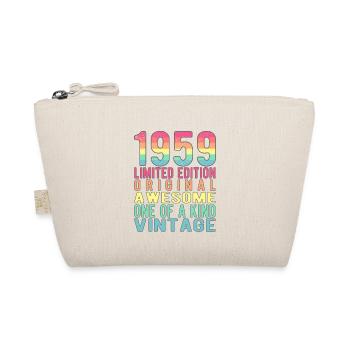 Limited Edition seit 1959 Geburtstag Vintage 1959 - Bio-Täschchen - Natur - Vorne