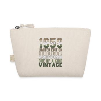 Limited Edition seit 1959 Geburtstag Vintage 1959 - Bio-Täschchen - Natur - Vorne