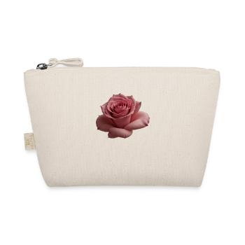 Rose groß - Bio-Täschchen - Natur - Vorne