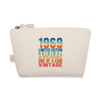 Limited Edition Since 1969 Birthday Vintage 1969 - Organic Pouch - nature - Front
