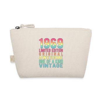 Limited Edition Since 1969 Birthday Vintage 1969 - Organic Pouch - nature - Front